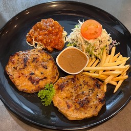 สเต็กหมูพริกไทยดำ+พริกไทยดำ