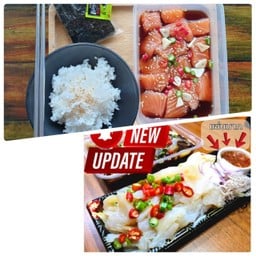 แมงกะพรุนยำไทย+แซลม่อนดองซีอิ้ว