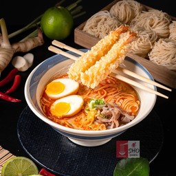 ราเมนต้มยำกุ้งทอด-Tomyum Koong Ramen