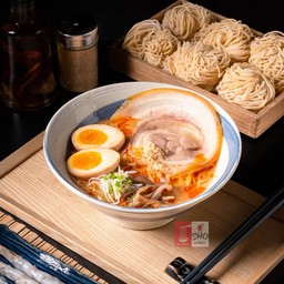 ราเมนซุปมันกุ้งหมูสามชั้นชาชู-Mun-Koong Pork Belly Chashu Ramen