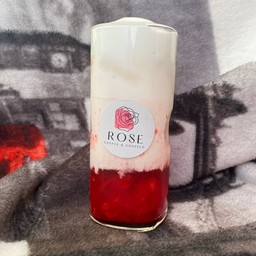 นมสด สตอเบอร์รี่ เย็น