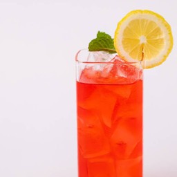 Red ruby lemon soda