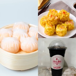 โปรสุดคุ้ม ฮะเก๋ากุ้ง(ชุดใหญ่)+ขนมจีบกุ้งชีส(ชุดใหญ่) แถมเครื่องดื่มฟรี