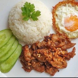 หมูทอดกระเทียม