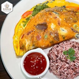 ข้าวไข่เจียวผักรวม 275kcal