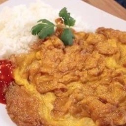 ข้างไข่เจียวหมูสับ