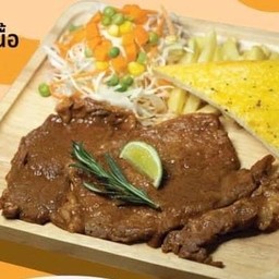 สเต็กเนื้อริบอายบาร์บีคิว