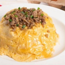 ข้าวไข่ข้นหมูสับกระเทียม