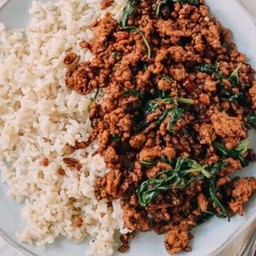 ข้าวกระเพราหมูสับ