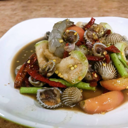 เหลาหอยแครงกุ้งสด