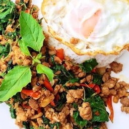 ข้าว+ผัดกระเพรา