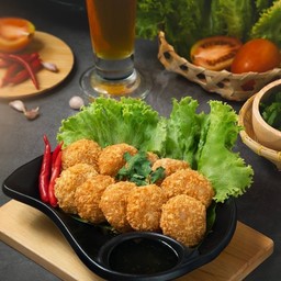 ทอดมันกุ้ง 10 ชิ้น