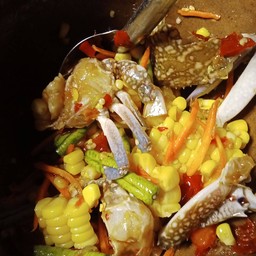 ตำข้าวโพดปูม้า