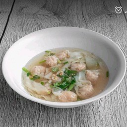 เกี๊ยวกุ้ง หมูแดง+หมูกรอบ