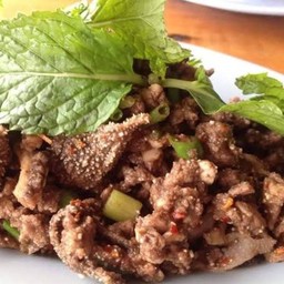 ลาบเนื้อสุก