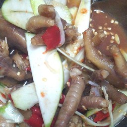 ตำมะม่วงขาไก่น้ำปลาร้านัวๆสูตรเด็ดต้องลอง