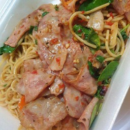สปาเกตตีขี้เมาเบคอน