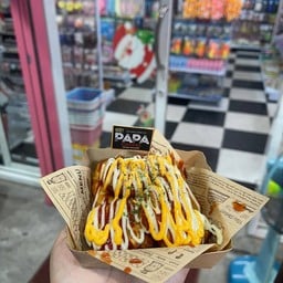 ชานมไข่มุก+เฟรนฟรายชีสทะลัก ร้าน10บาทด่านสำโรง64