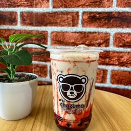 ชานม สตอเบอรี่ลาวา