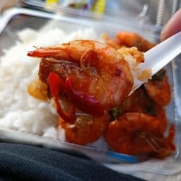 โจ๊กหมู ข้าวกล่อว กะเพราหมู ข้าวหมูทอด