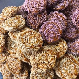 ข้าวแต๋นน้ำแตงโมราดน้ำตาลปกติ ถุงเล็ก