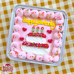 เค้กมินิบ็อกซ์พิ้งค์สวีตเบิร์ดเดย์