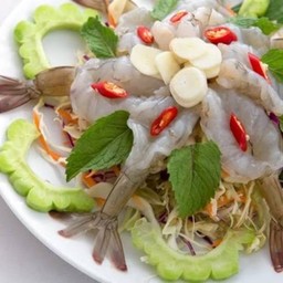 กุ้งแช่น้ำปลา (Shrimp in fish sauce).