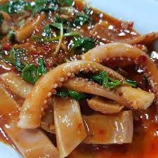 ปลาหมึกกรอบผัดพริกเผา