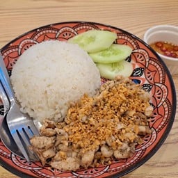 ข้าวไก่กระเทียม