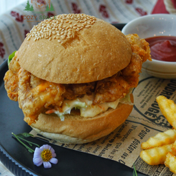 เบอเกอร์ไก่ทอดสไปซี่