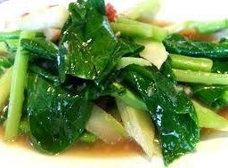 คะน้าผัดน้ำมันหอย