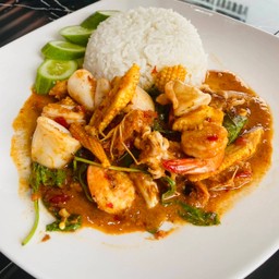 ข้าว พริกแกงทะเล