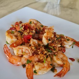กุ้งคั่วพริกเกลือ