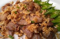 หมูหรือไก่ทอดกระเทียม