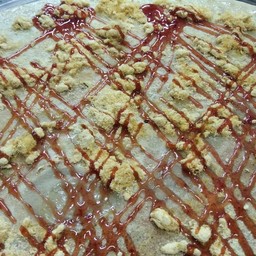 เครปหมูหยอง+สตอเบอรี่ราด