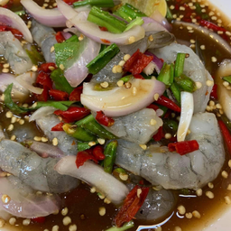 ยำแช่บกุ้งสด