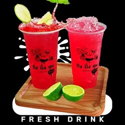 เเดงมะนาวโซดา 1 เเก้ว