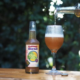 ชาองุ่นมัสแคทคราฟท์โซดา  ไม่ใส่น้ำตาล