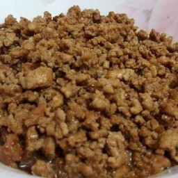 ข้าวราดหมูสับน้ำมันหอย