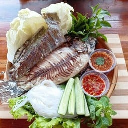 ปลาเผาอบโอ่ง ปลานึ่งเเจ่ว สูตรยาย