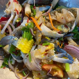 Blue Crab Salad, Corn, Lotus Stems