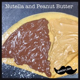 เครปนูเทลล่า เนยถั่ว Nutella Peanut Butter Crepe