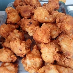 ปลาเผา ขนมจีนน้ำยาป่า กะทิ ตลาดตลูมาร์คเก็ต บางกรวย-พระราม7