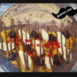 เครปดับเบิ้ลช็อคนูเทลล่า กล้วย เนยถั่ว บราวนี่ ฝอยทอง เยลลี่บอล