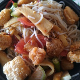 ตำซั่วหน่อไม้กากหมูใส่น้ำปลาร้านัวๆ