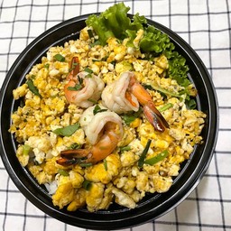 ข้าวหน้าไข่ขยี้