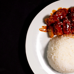 ข้าวไก่ทอด ซอสเผ็ชชชช 🔥🌶️