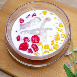 ทับทิมกรอบ-ข้าวโพด-ลูกตาลเชื่อม (น้ำกะทิ)