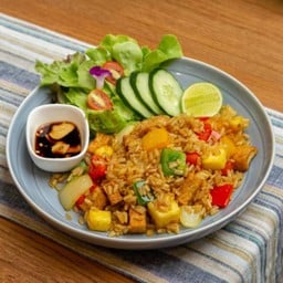 ข้าวกล้องอบแปะก๊วยเห็ดหอมเต้าหู้ V