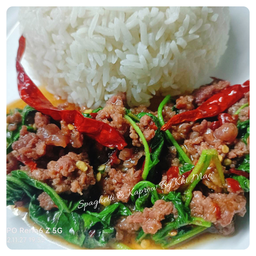 กะเพรา เนื้อสับ